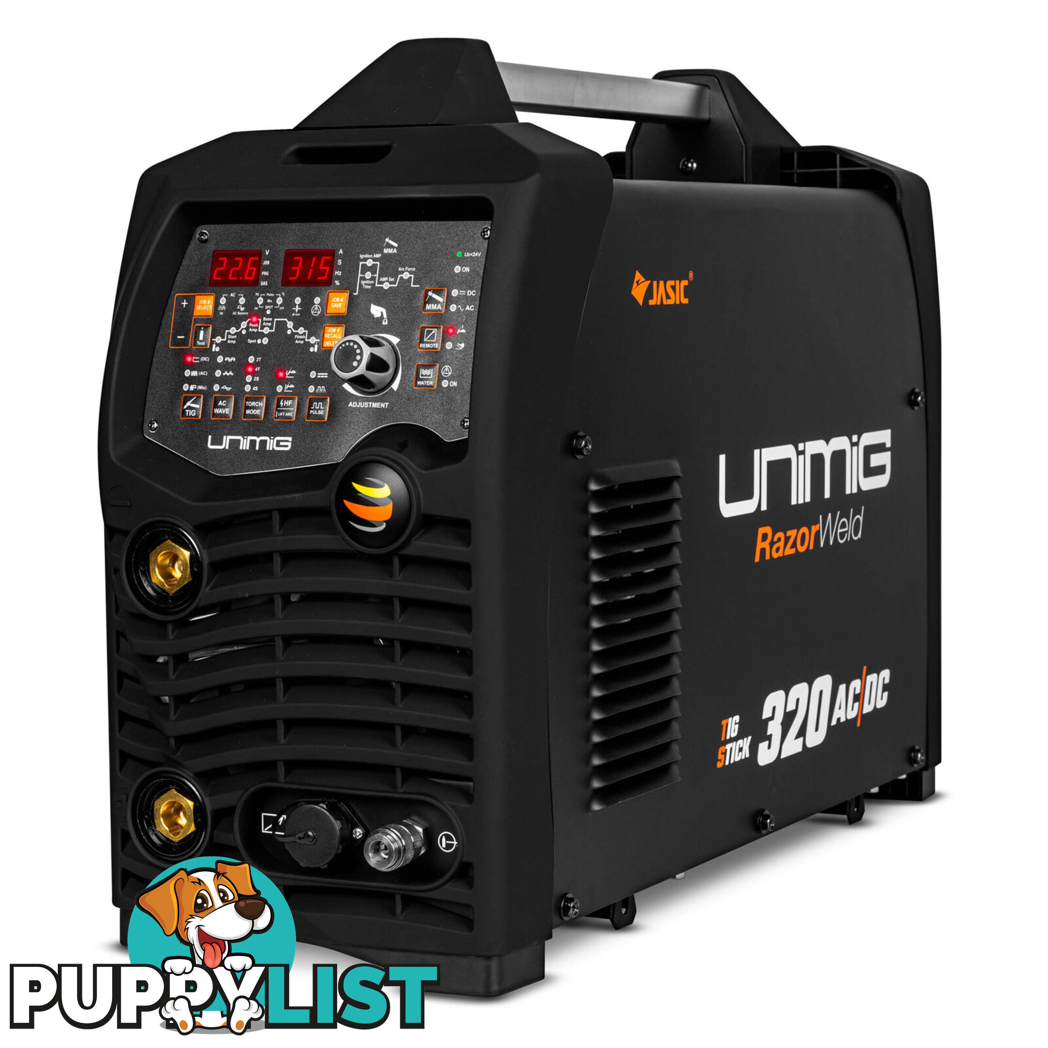 Unimig TIG 320 Amps AC/DC Razor TIG Welder KUMJRRW320AC/DC