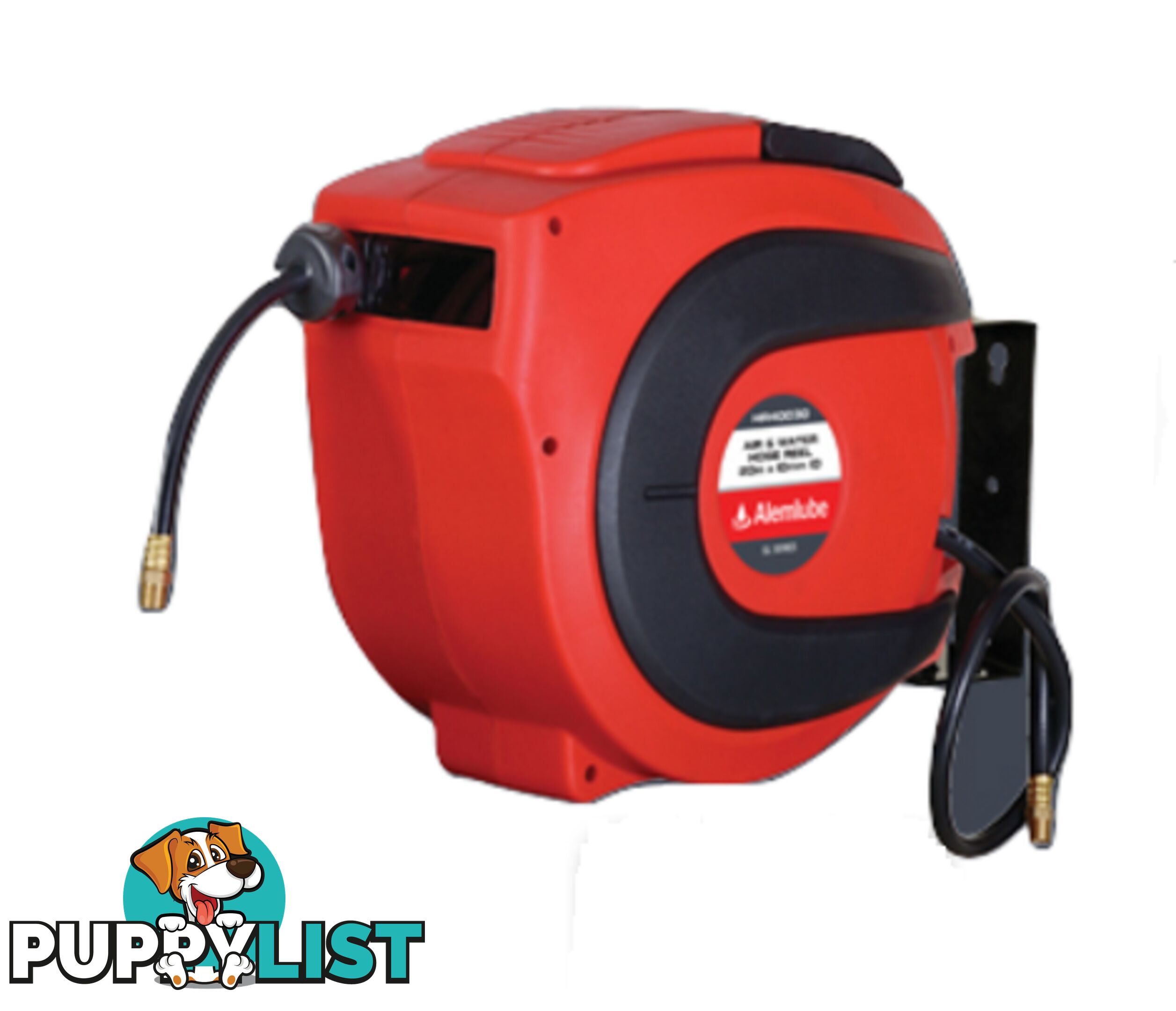 Air Hose Reel EL Series 20 Metres 3/8" Inlet & Outlet Thread Alemlube HR40030