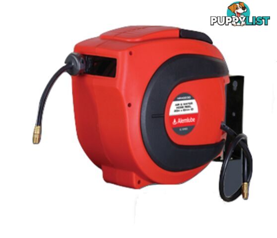 Air Hose Reel EL Series 20 Metres 3/8" Inlet & Outlet Thread Alemlube HR40030