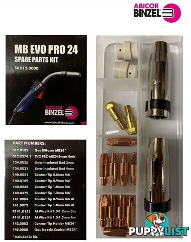 MB EVO Pro 24 MIG Torch Starter Kit Binzel SK012.0000