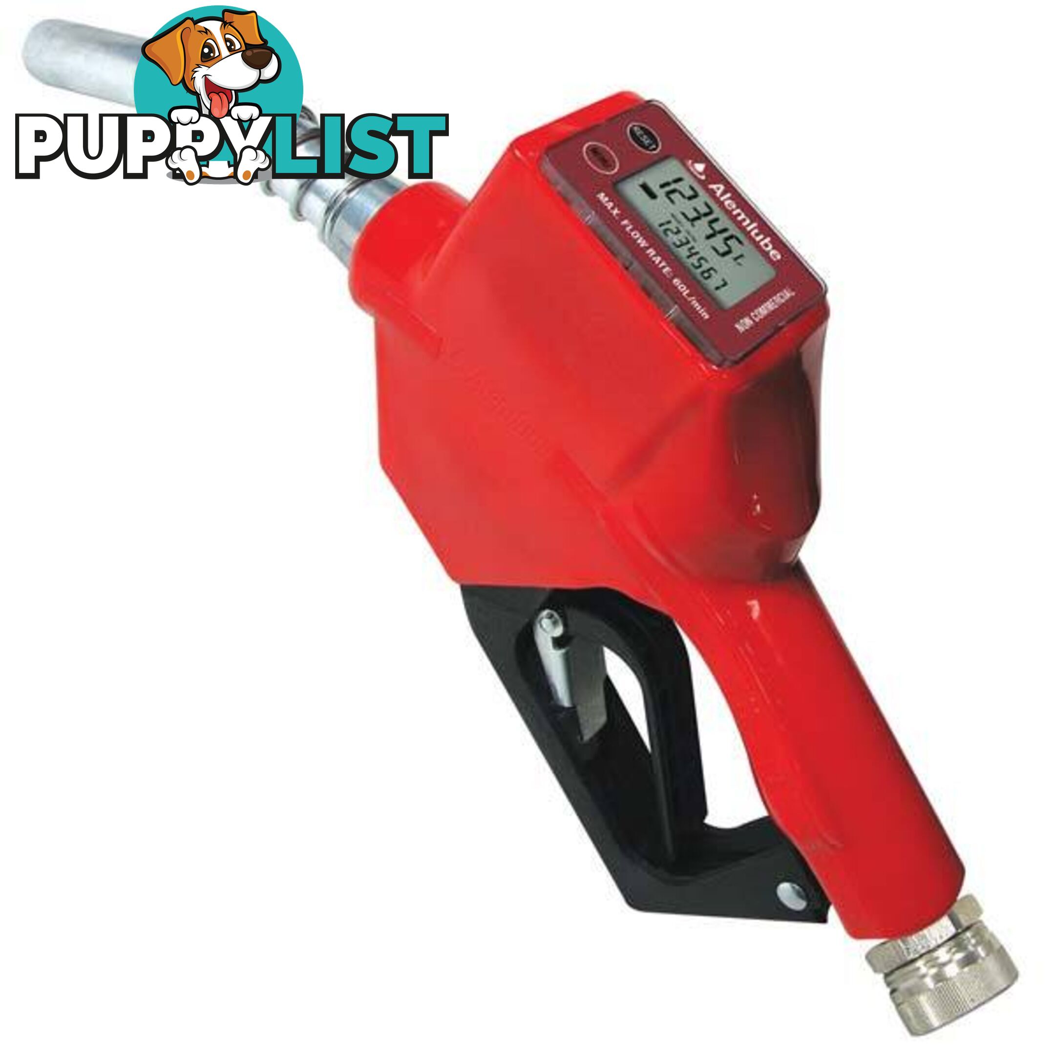 Automatic Diesel Fuel Nozzle With Digital Meter Alemlube 51037M