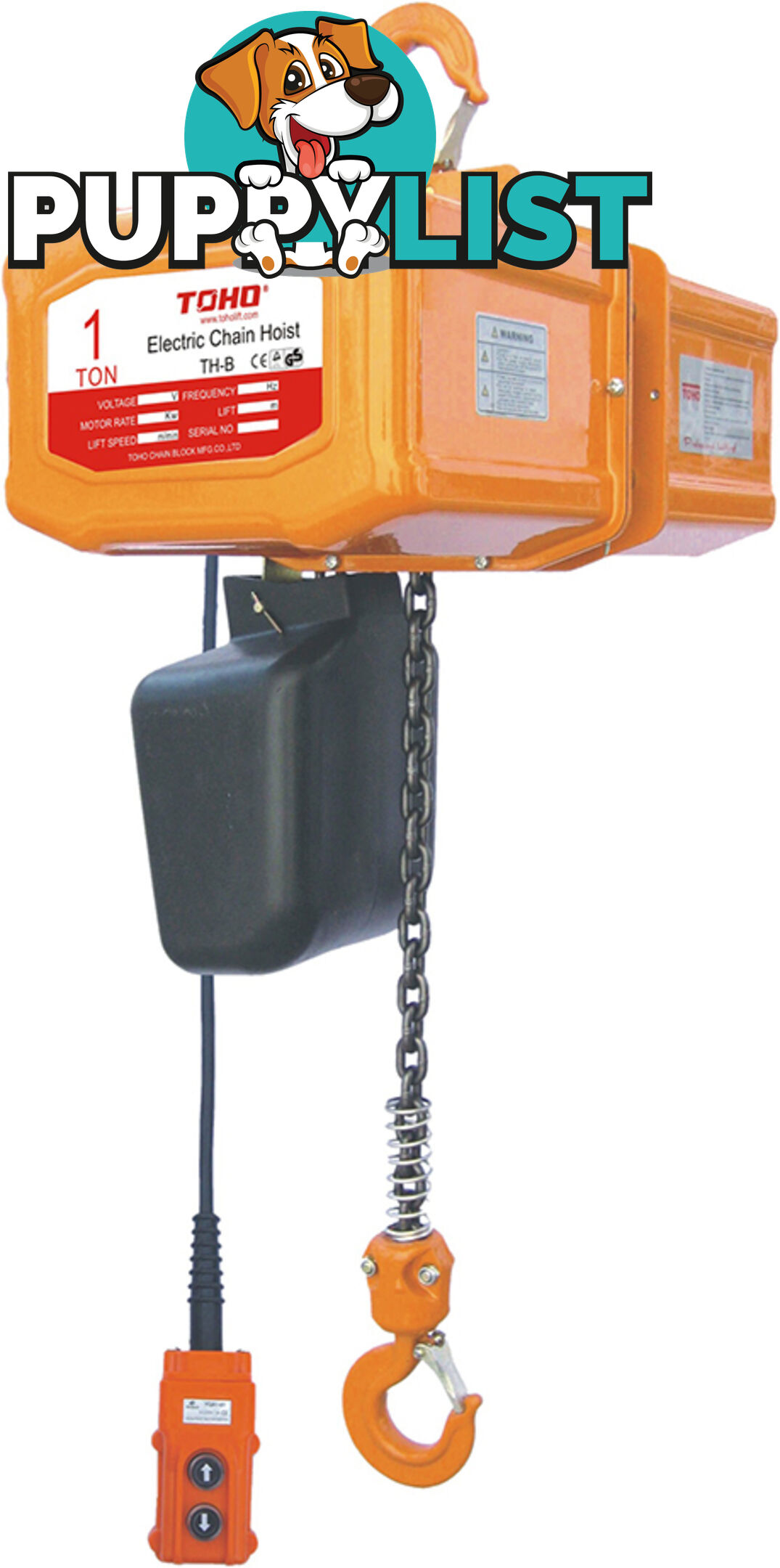 3M Lift 2 Ton Capacity Electric Chain Hoists Single Phase TECH0203