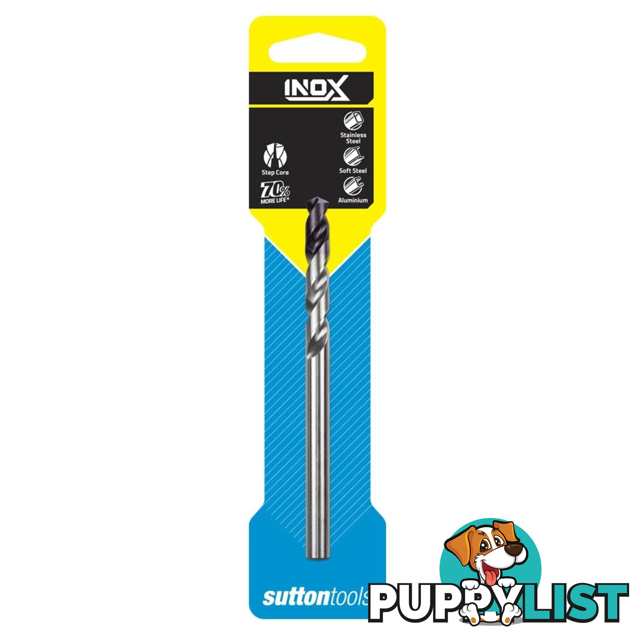 D1850400 DRILL D185 4.0 mm JOBBER INOX TiAIN Tip DIN338 HSS Carded