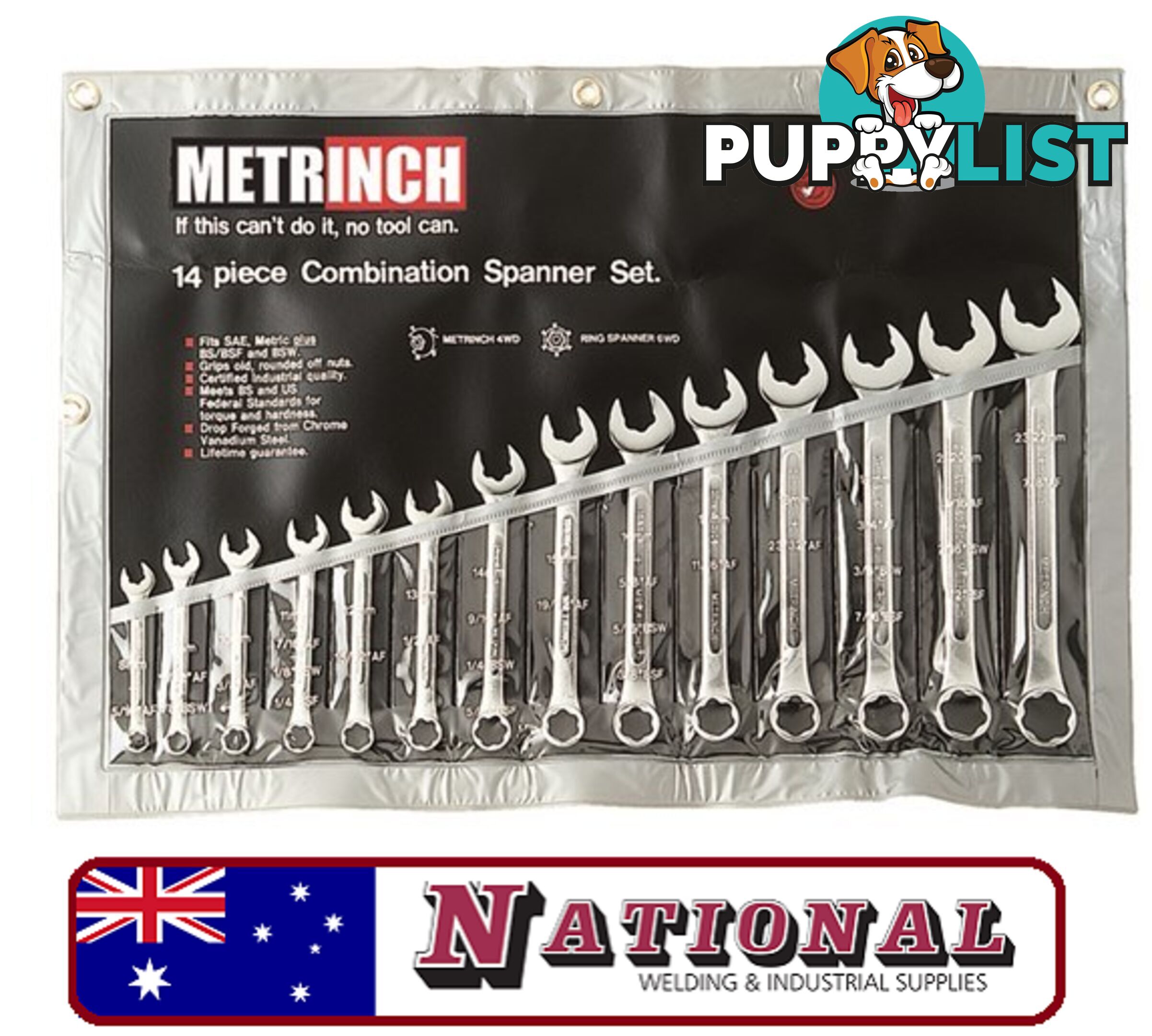 Metrinch Spanner Set 14 Piece MET-0125