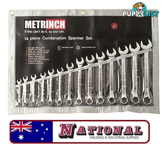 Metrinch Spanner Set 14 Piece MET-0125