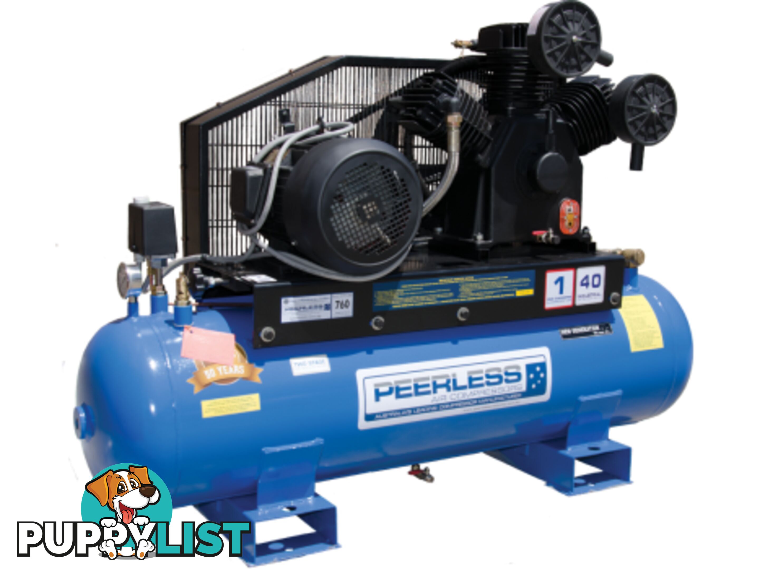 Industrial 3 Phase PHP40 Air Compressor 720 LPM / 7.5 HP Electric Motor 00071