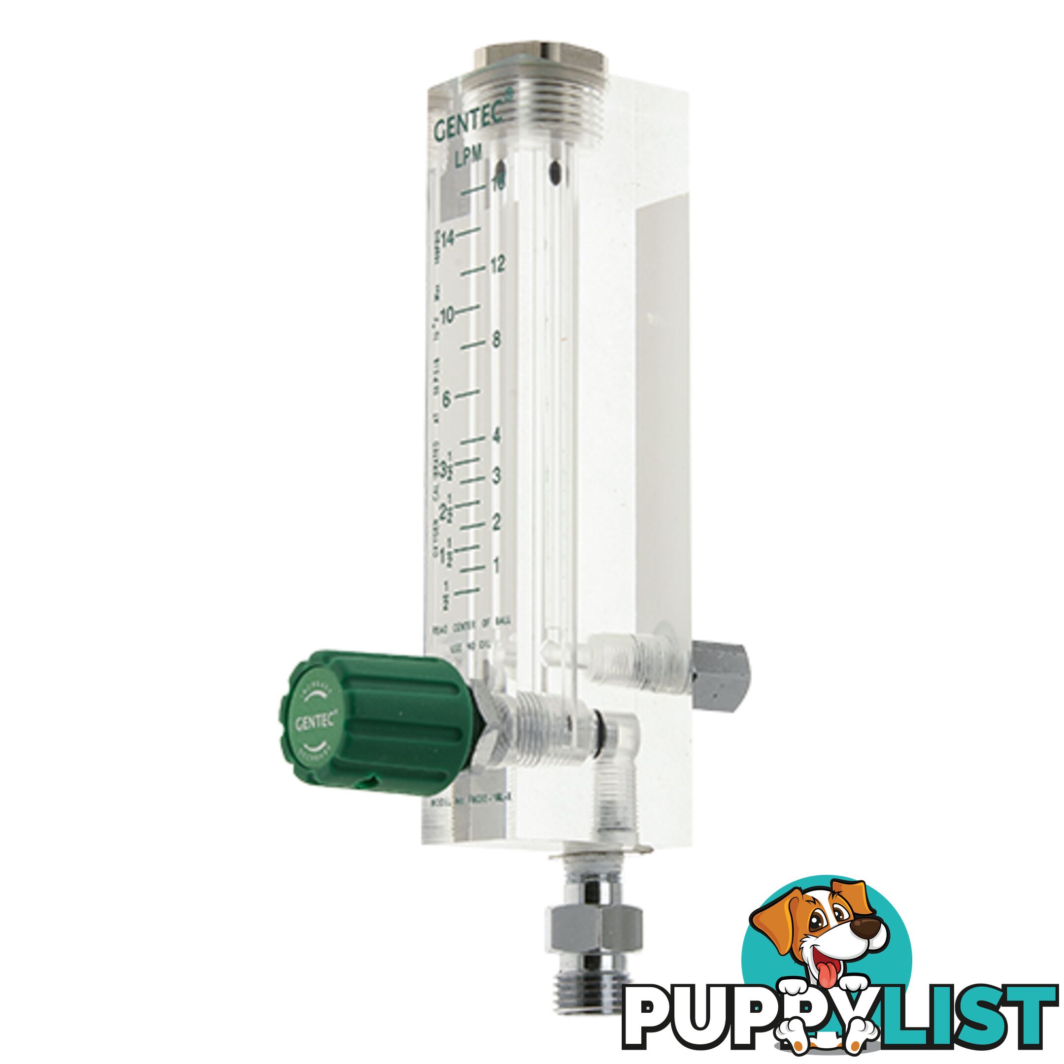 Gentec Flowmeter Scientific - 3 L/min In: 1/8NPTF, Out: 9/16"-18UNF