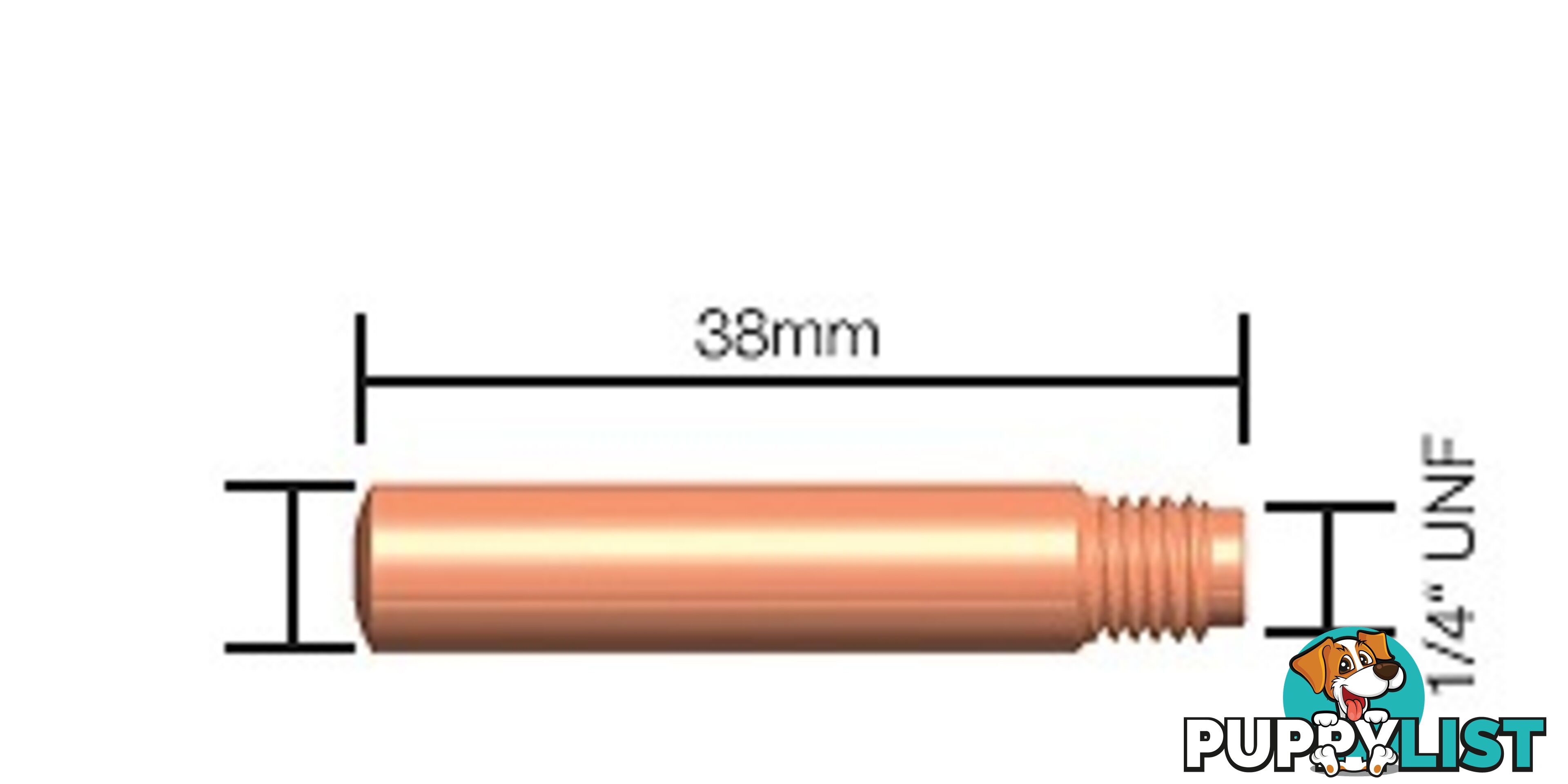 2.0mm Contact Tip Standard Duty (Tweco Style 2 & 4) 14-564 Pkt : 10