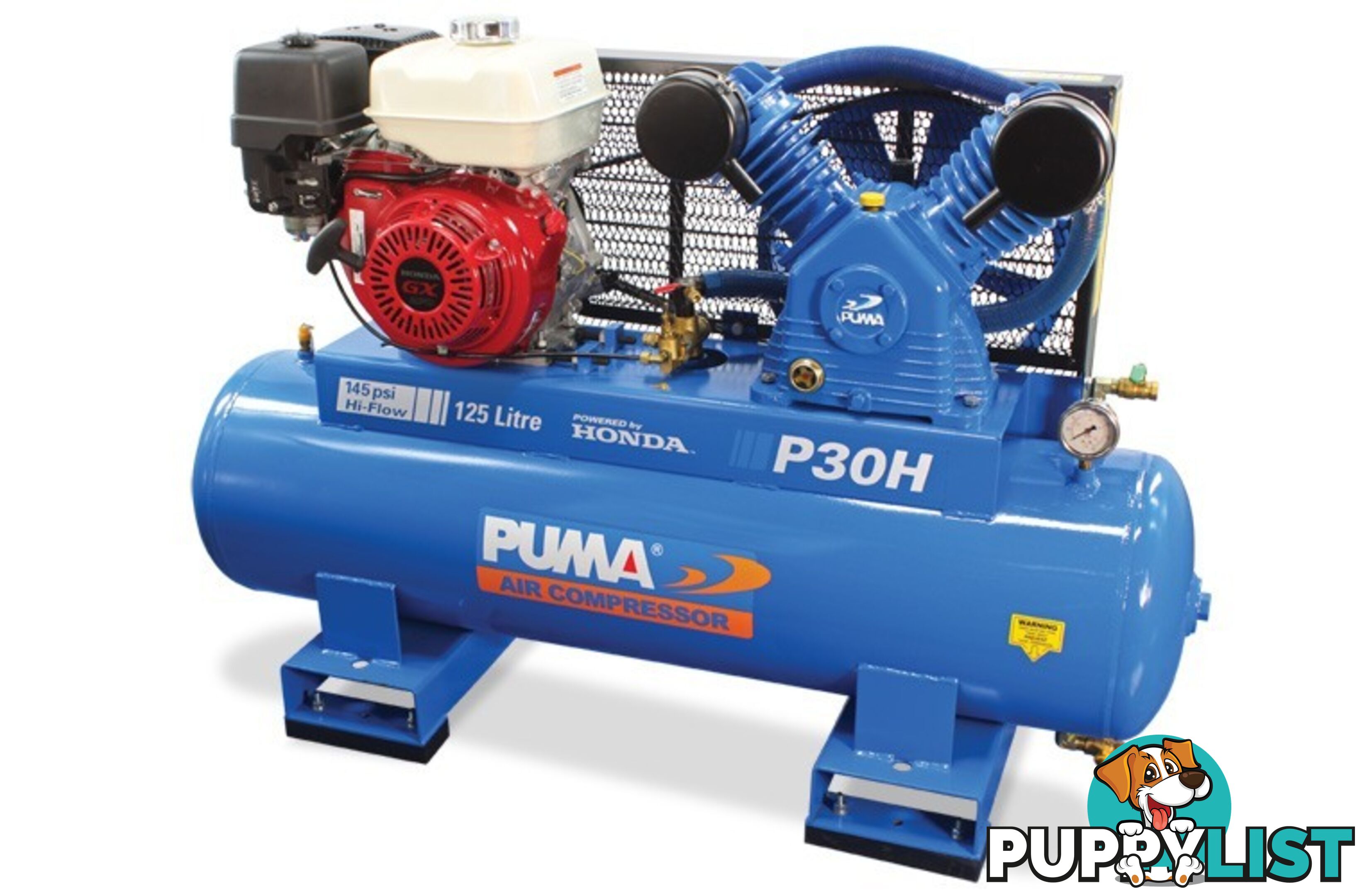 Air Compressor 125 Litres Honda Petrol Puma PU P30H