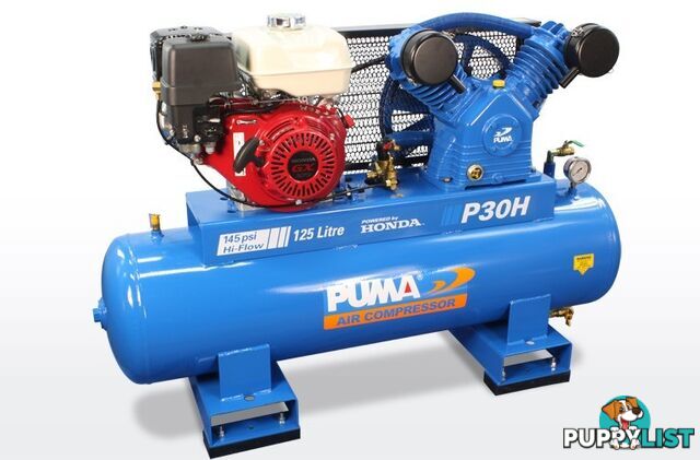 Air Compressor 125 Litres Honda Petrol Puma PU P30H