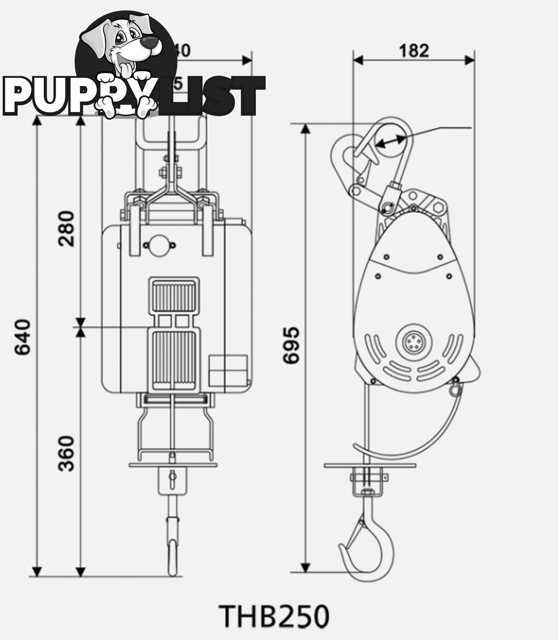 Compact Wire Rope Builders Hoists