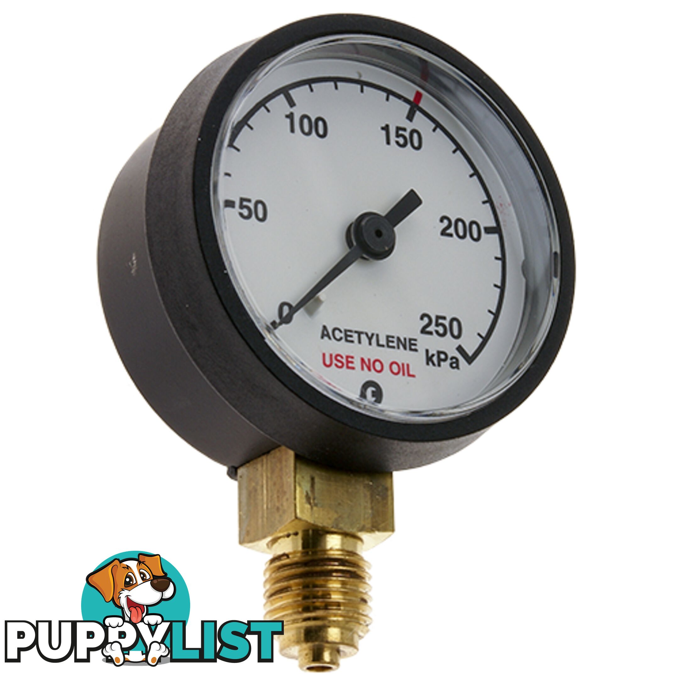 Pressure Gauge 0 - 600 kPa LPG 1/4" BSPP For RZ- Regulators