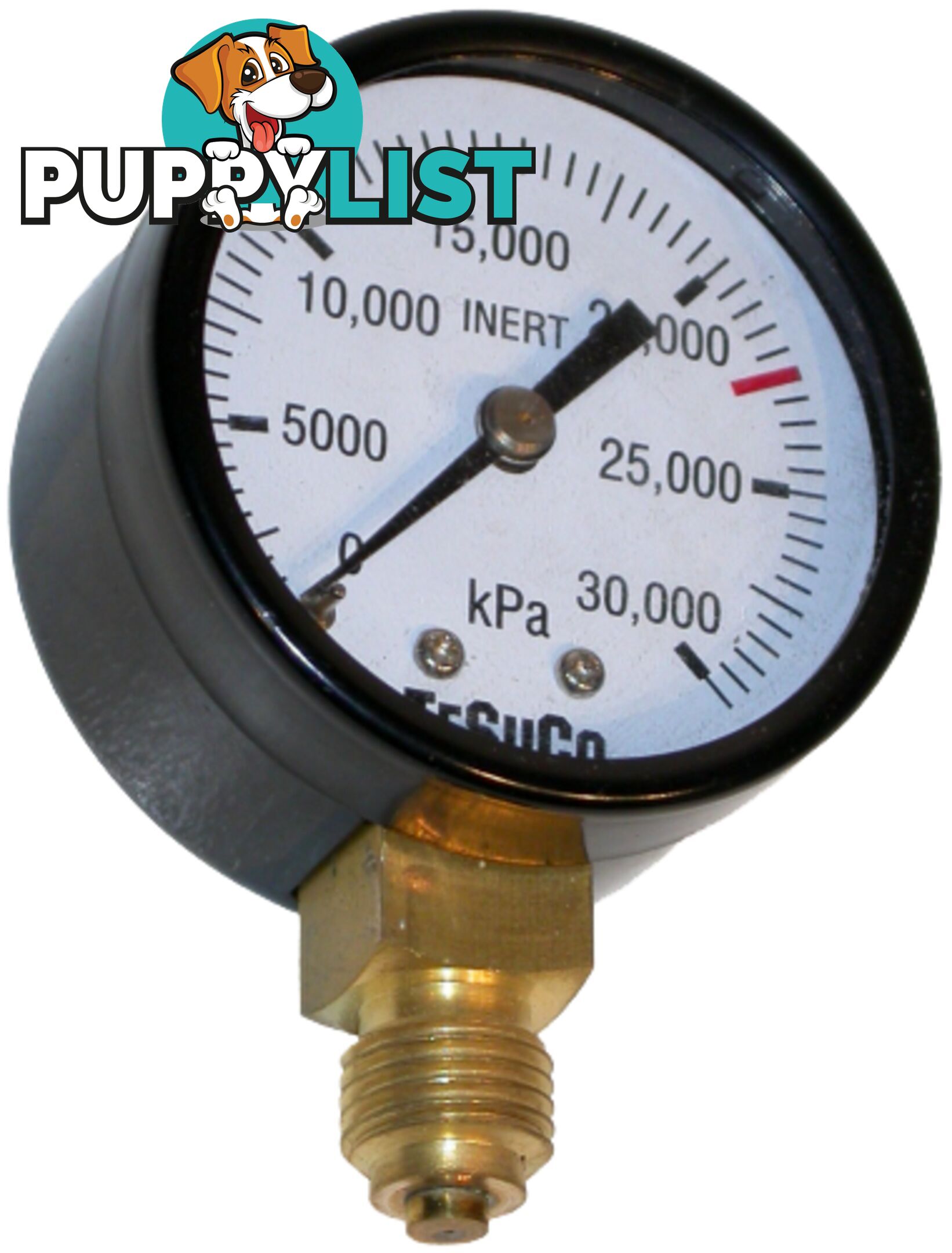 Pressure Gauge 0 - 600 kPa LPG 1/4" BSPP For RZ- Regulators