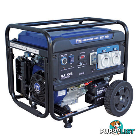 Construction Series Petrol Generator 8.1KVA 6500W ITM TM520-6500