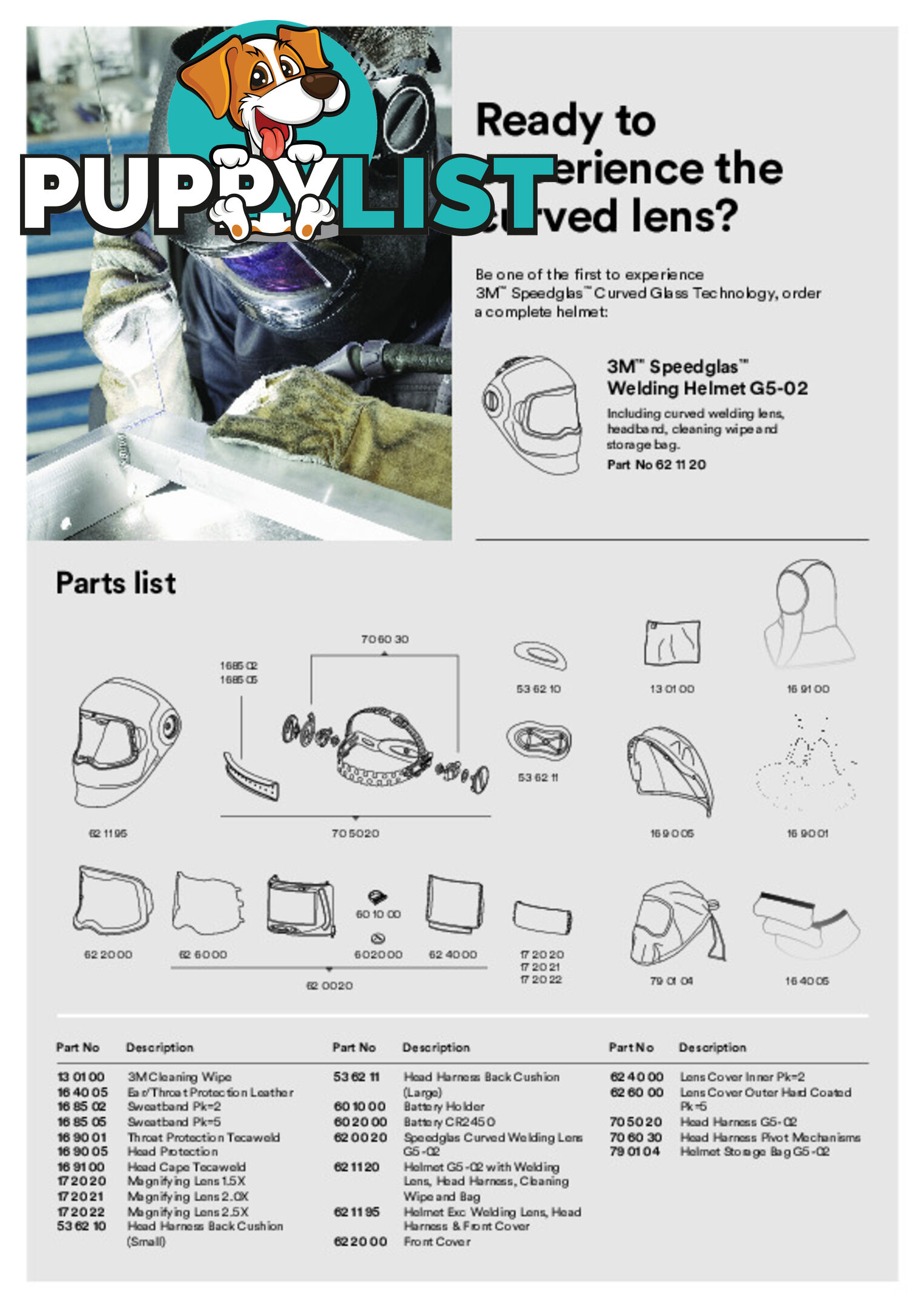 Inside Cover Lens Speedglas G5-02 Pk=2 624000