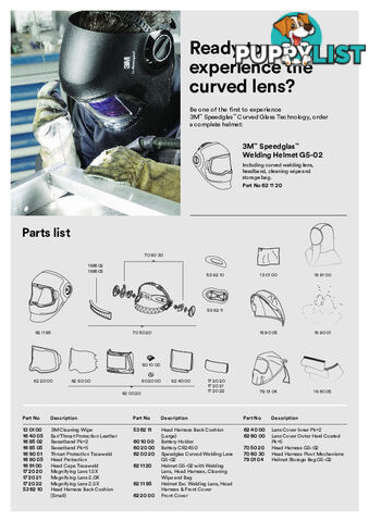 Inside Cover Lens Speedglas G5-02 Pk=2 624000