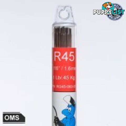 2.4mm 0.50 Kg Carbon Steel RG45 Tig & Oxy Welding Rods Blue Demon OMS24M