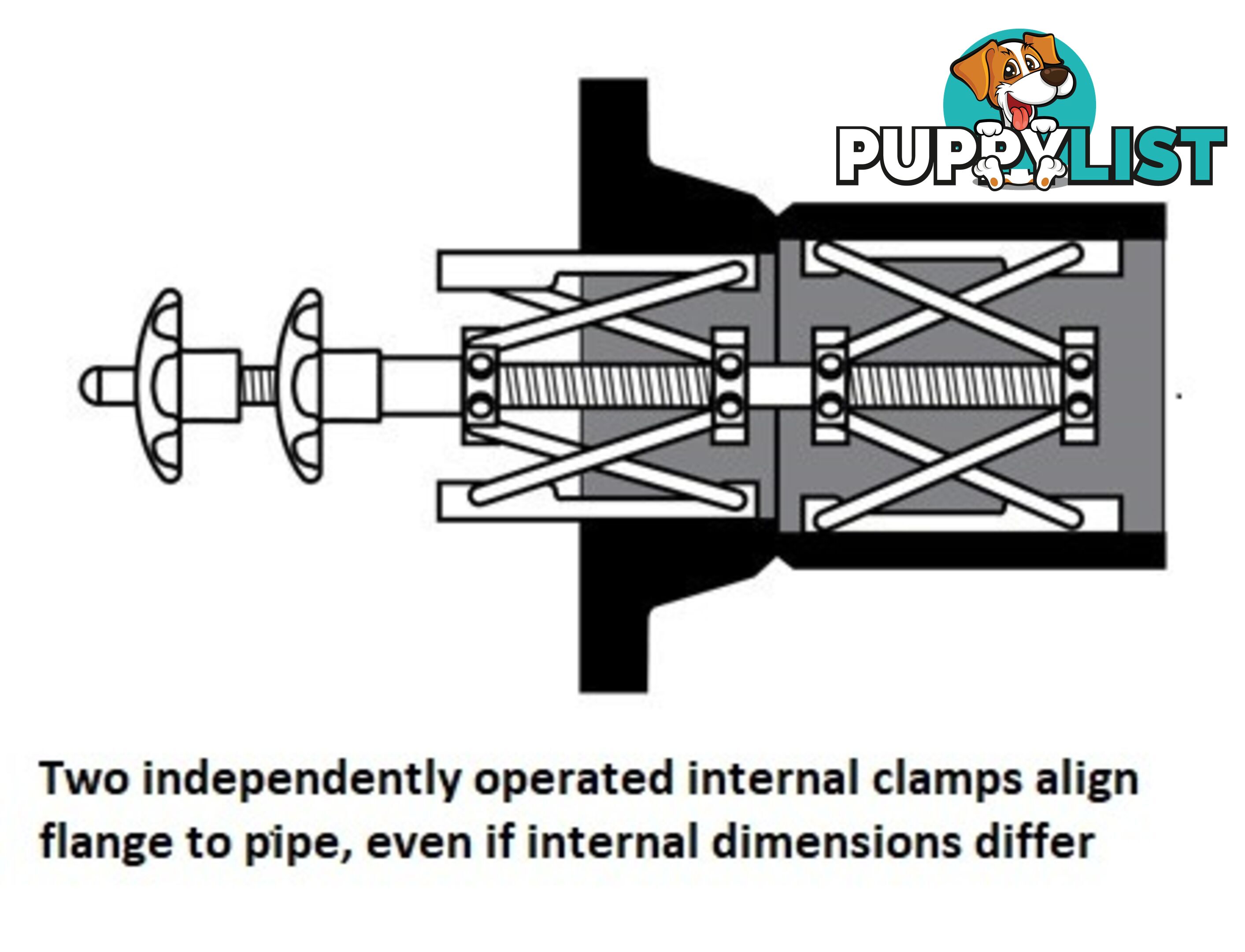 Internal Fit-up Clamp 4 â 8" (100 â 200 mm) Sumner 784102