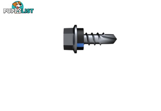 Hex Head Screw With Seal 14gauge B8 Coating Self Driller