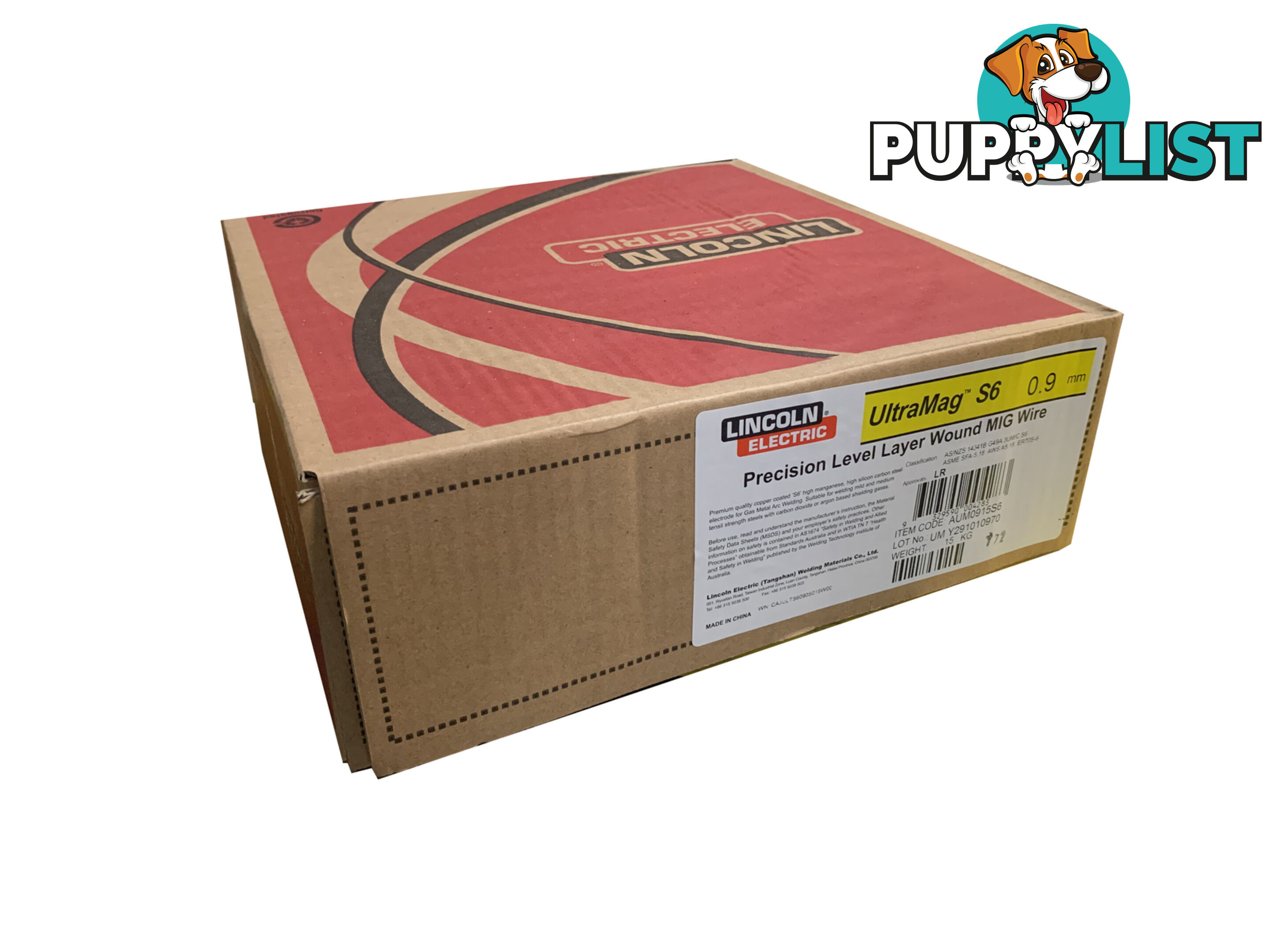Mig Wire Mild Steel Ultramag S6 0.9mm 15Kg Lincoln AUM0915S6