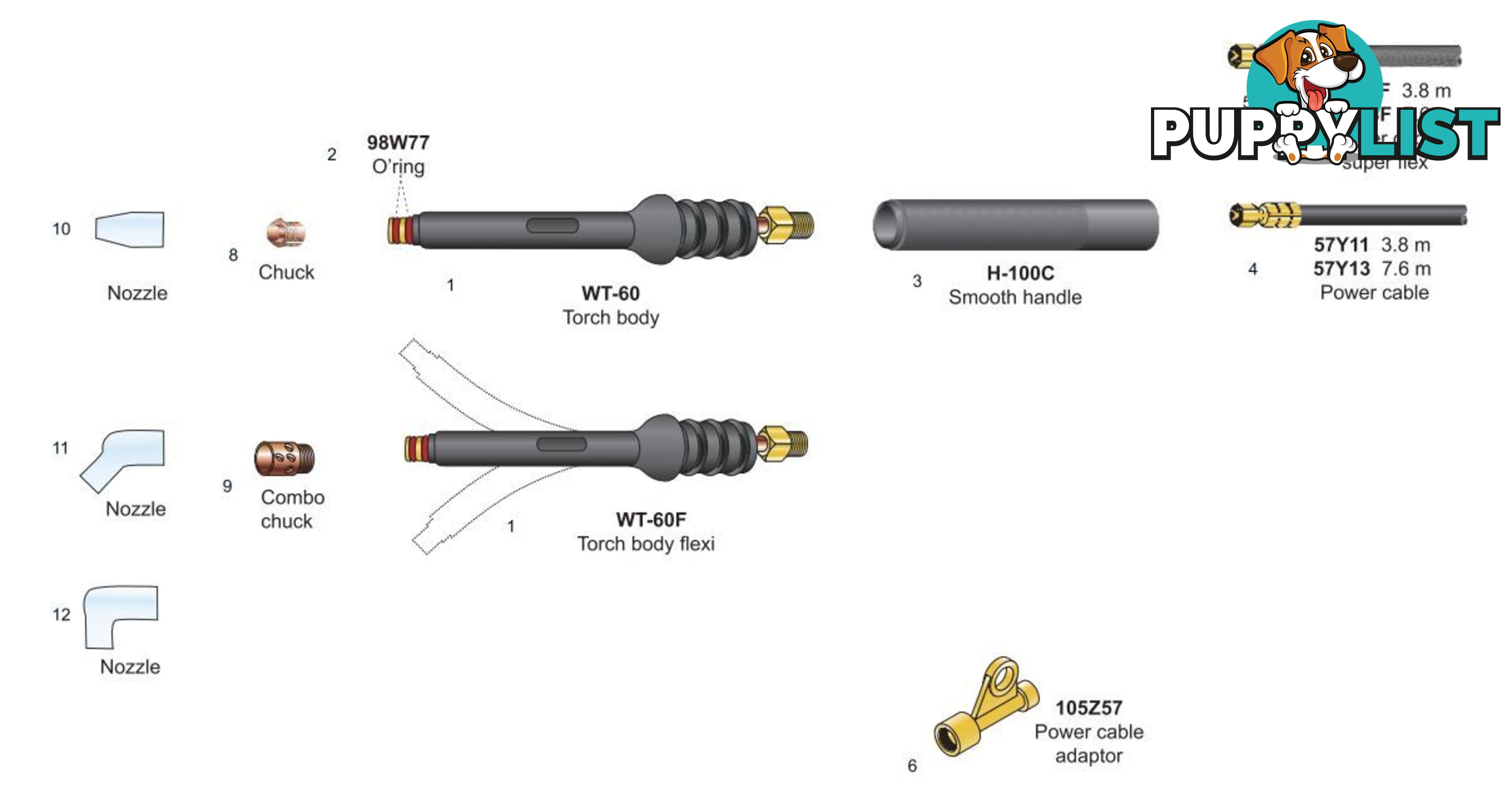 MICRO TIG WELDING TORCHES