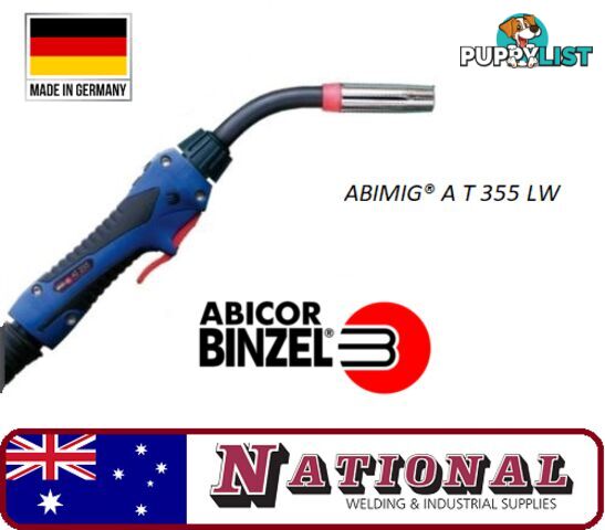 ABIMIGÂ® A T 355 LW MIG/MAG MIG Welding Torch 4 Metres Binzel 014.H391.1