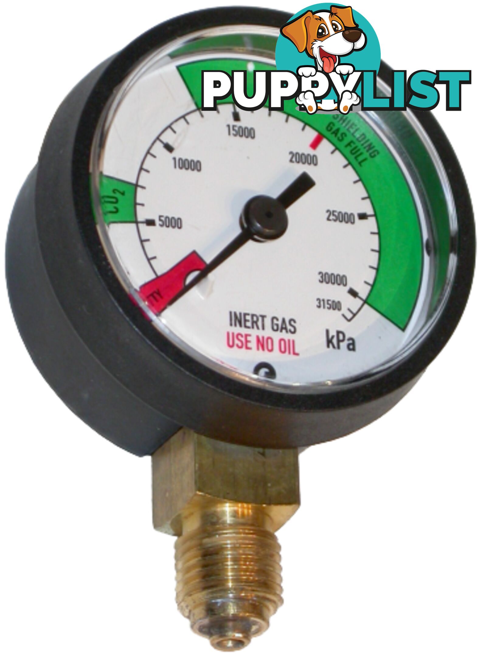 Pressure Gauge 0 - 600 kPa LPG 1/4" BSPP For RZ- Regulators