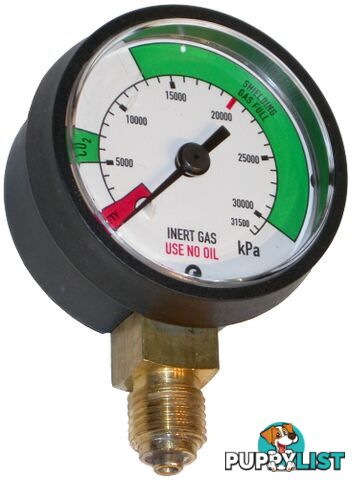 Pressure Gauge 0 - 600 kPa LPG 1/4" BSPP For RZ- Regulators