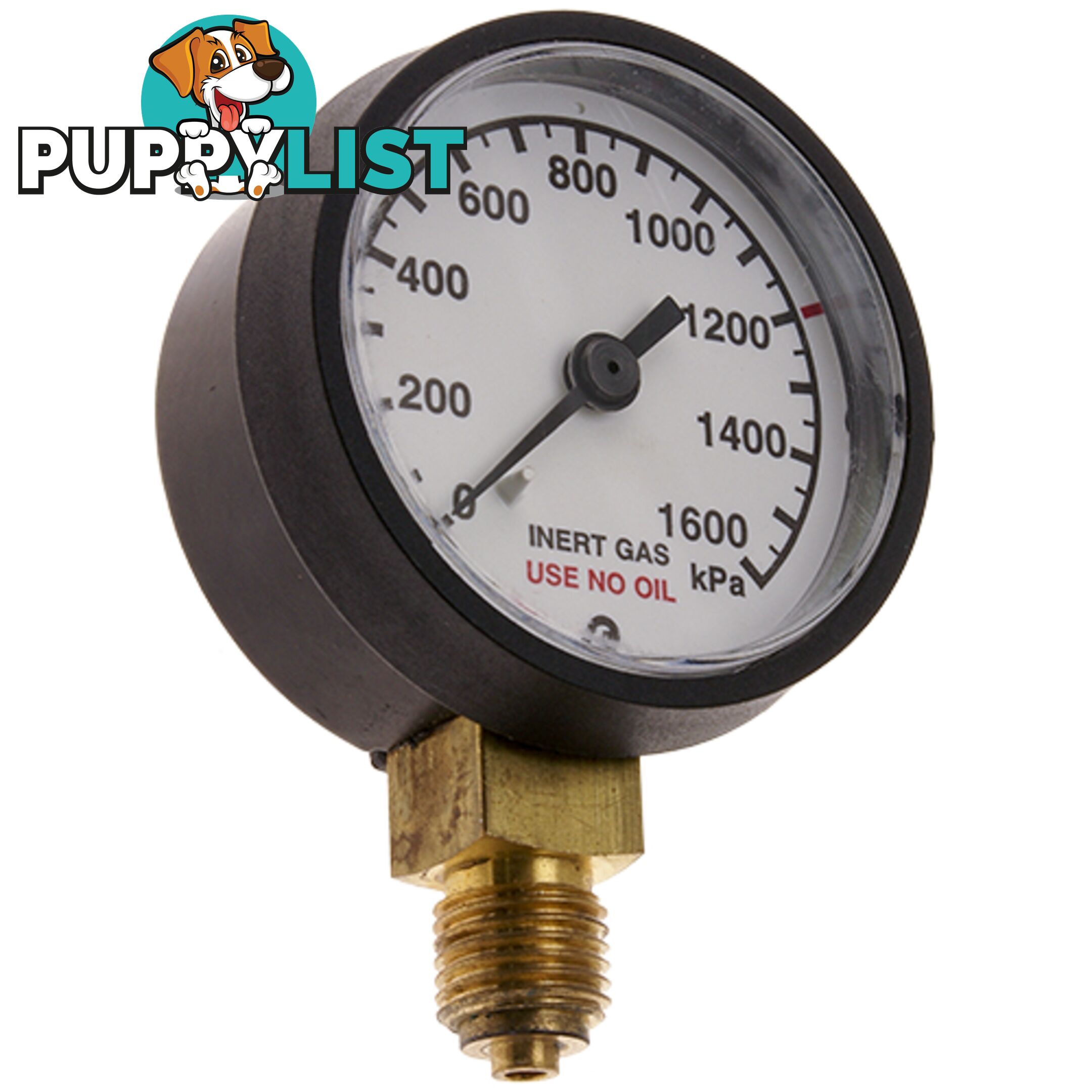 Pressure Gauge 0 - 600 kPa LPG 1/4" BSPP For RZ- Regulators