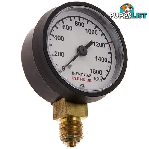 Pressure Gauge 0 - 600 kPa LPG 1/4" BSPP For RZ- Regulators