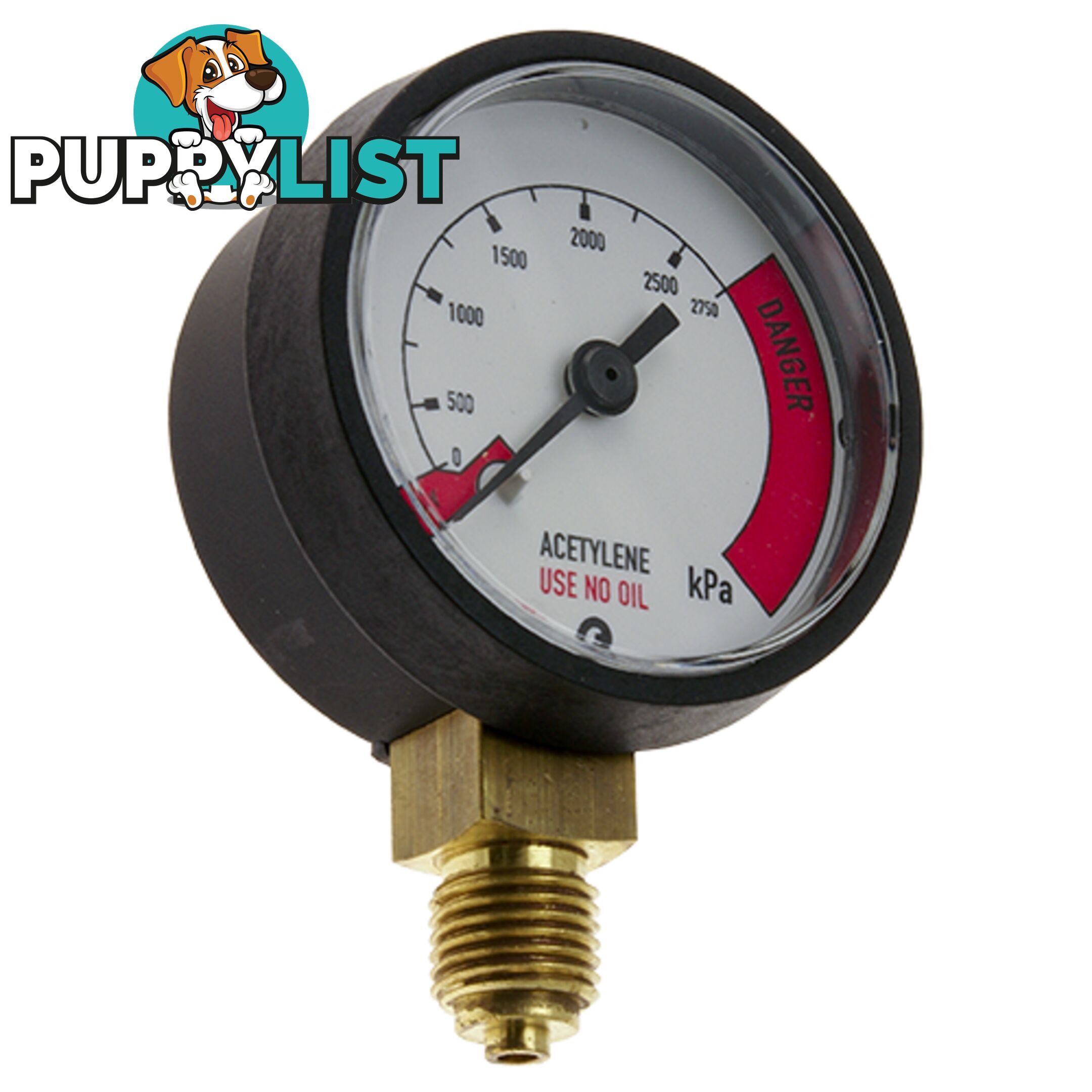 Pressure Gauge 0 - 600 kPa LPG 1/4" BSPP For RZ- Regulators