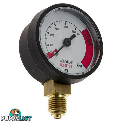 Pressure Gauge 0 - 600 kPa LPG 1/4" BSPP For RZ- Regulators