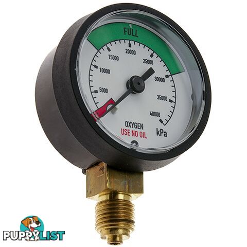 Pressure Gauge 0 - 600 kPa LPG 1/4" BSPP For RZ- Regulators