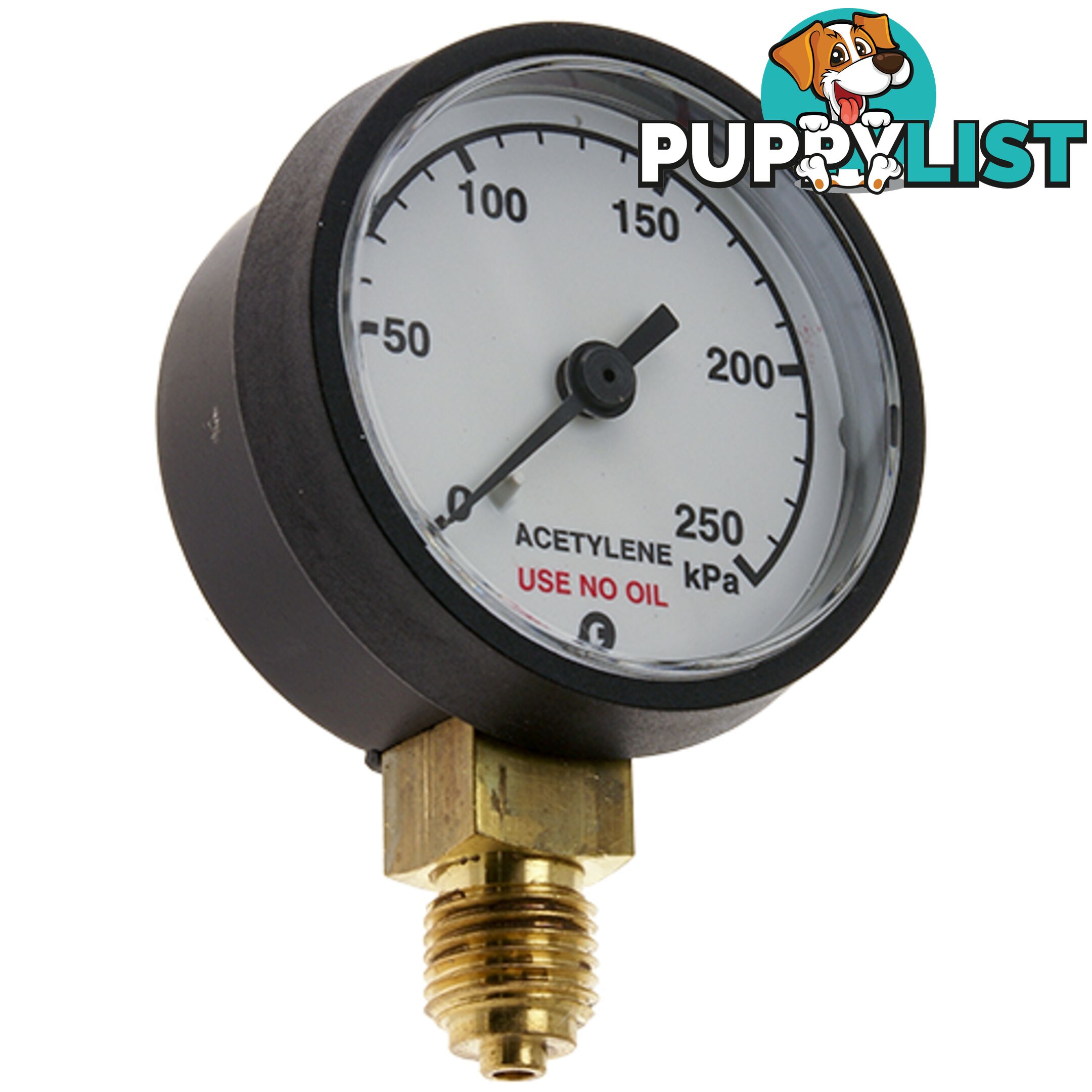 Pressure Gauge 0 - 600 kPa LPG 1/4" BSPP For RZ- Regulators