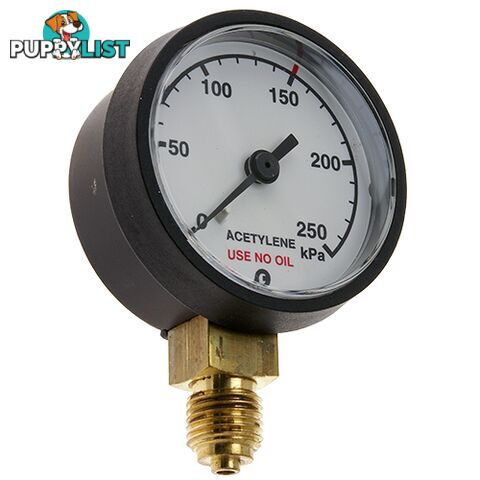 Pressure Gauge 0 - 600 kPa LPG 1/4" BSPP For RZ- Regulators