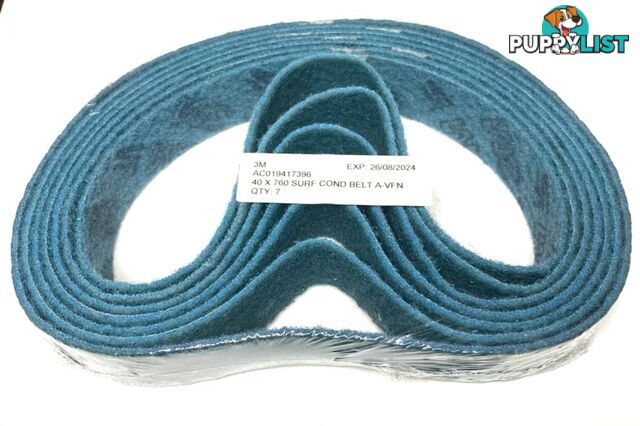 Surface Conditioning Belts 40mm x 760mm A-VFN Blue Scotch-Briteâ¢ AC019417396 Pkt : 7