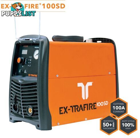 Plasma Cutter 100SD With 15 Metres Hand Torch Ex-Trafire EX100SD-H15M