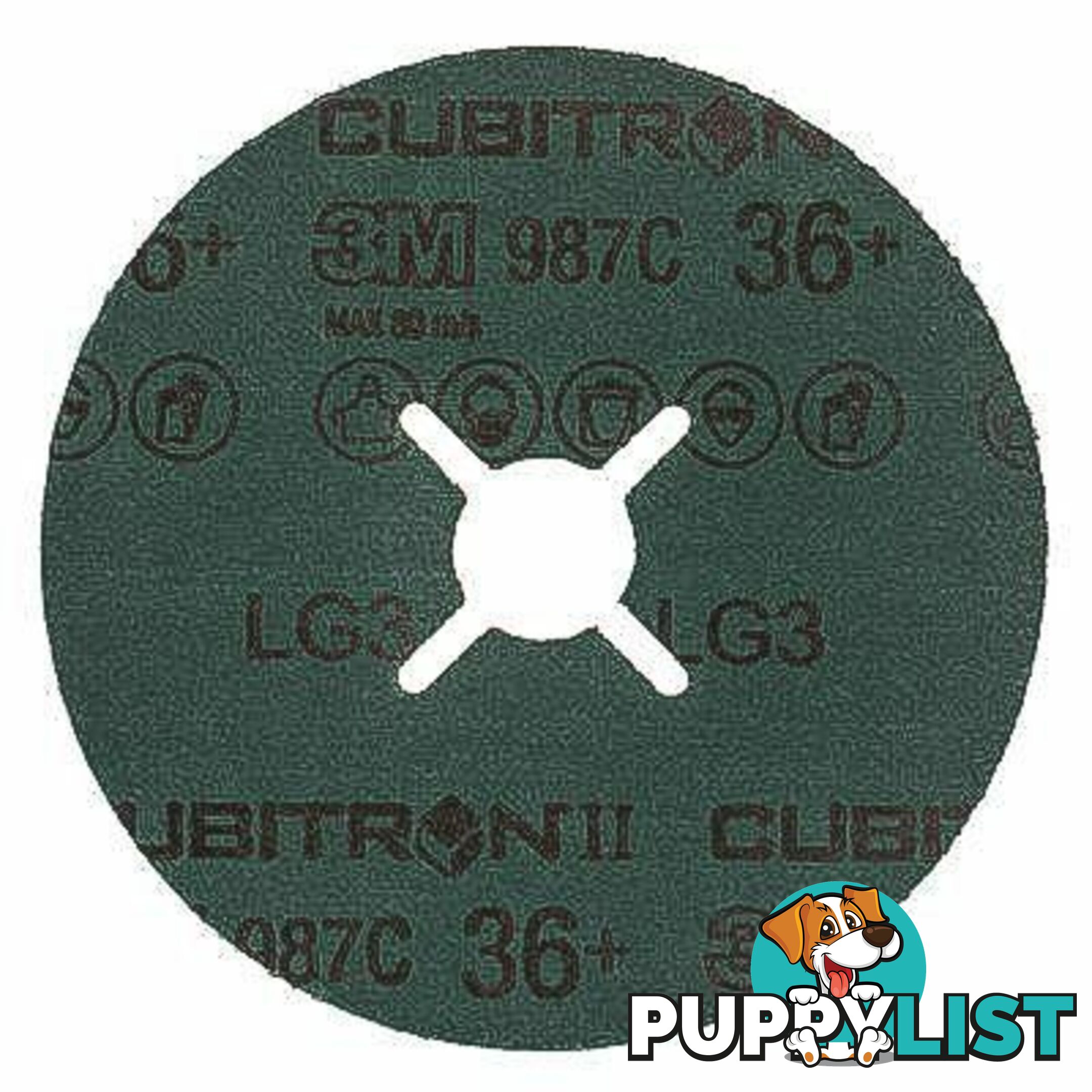 Fibre Disc 987C 115mm 36+ 3Mâ¢Cubitronâ¢ II 60440229312 Pack of 5