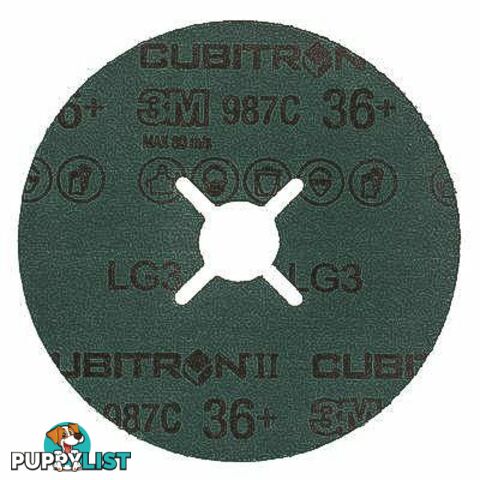 Fibre Disc 987C 115mm 36+ 3Mâ¢Cubitronâ¢ II 60440229312 Pack of 5