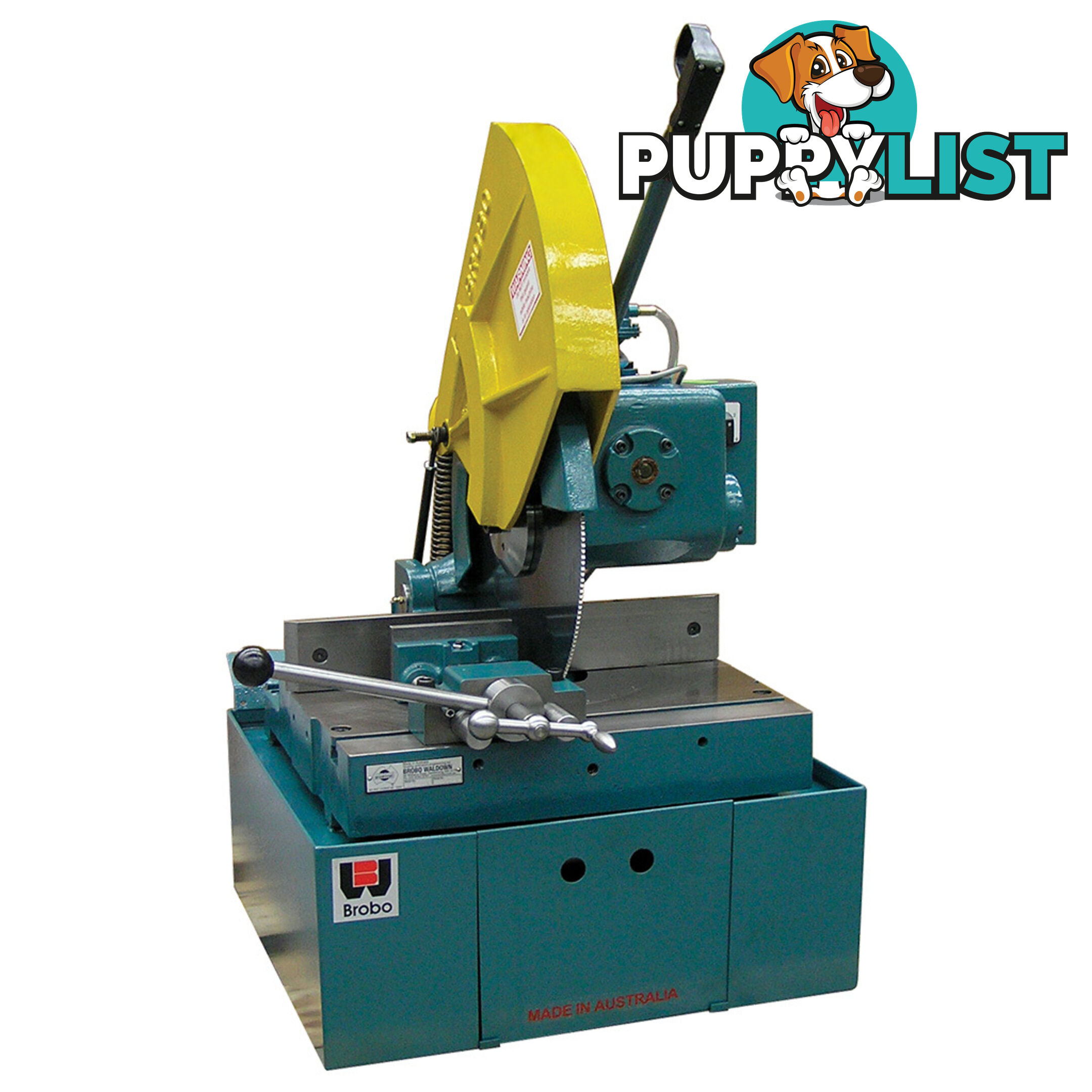 Ferrous Cutting Cold Saw S350G Three Phase, Two Speed (21/42 RPM) Bench Mounted Brobo 9730060