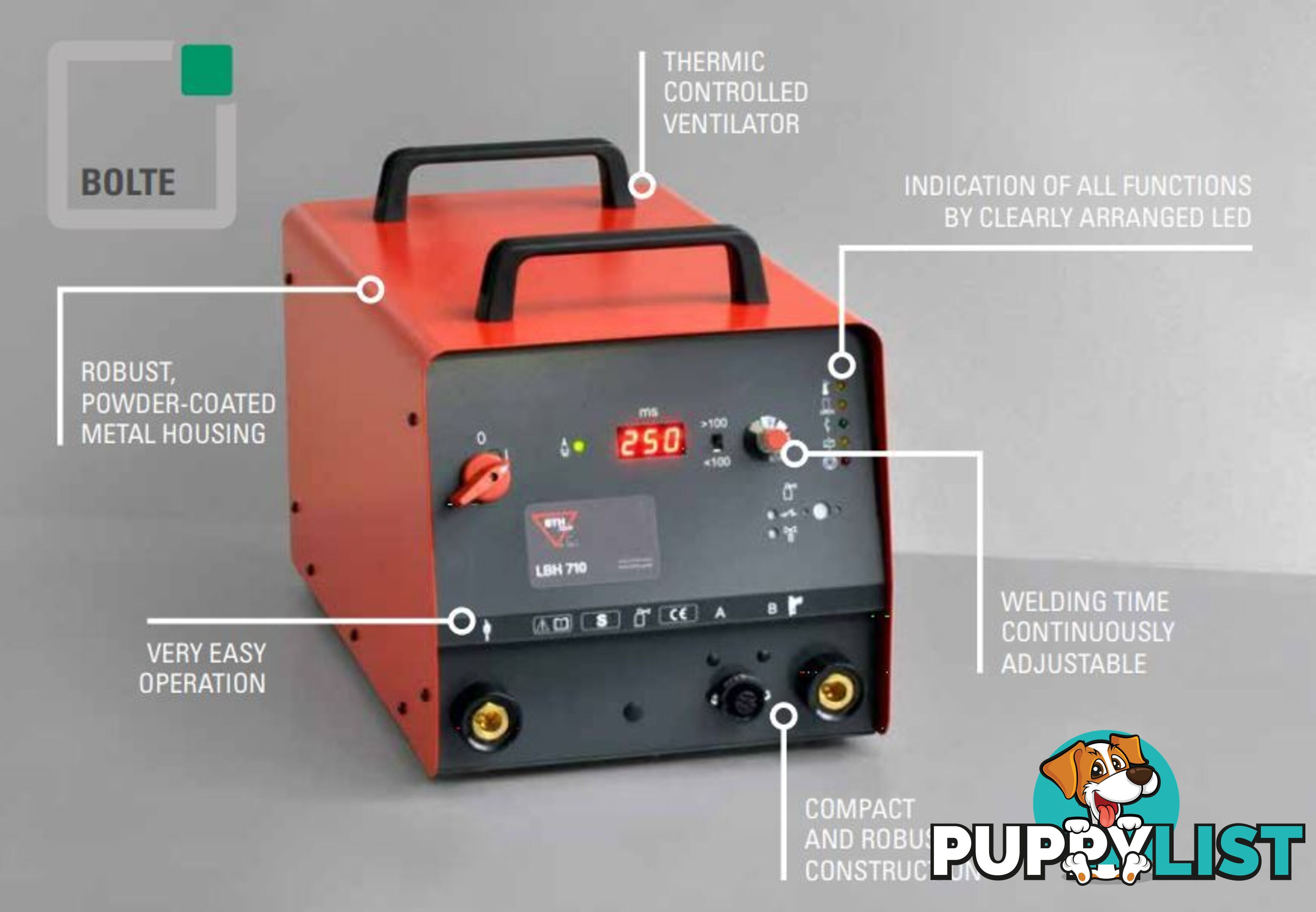 Stud Welder Drawn Arc For Ã 2-12mm Steel & Stainless Steel Welding LBH910