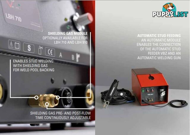 Stud Welder Drawn Arc For Ã 2-12mm Steel & Stainless Steel Welding LBH910