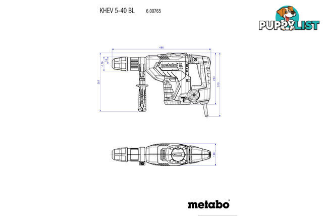 Metabo KHEV 5-40 BL 600765500 Combination Hammer