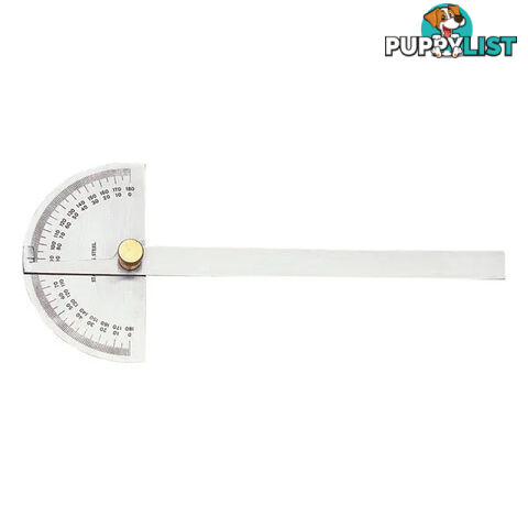 Degree Protractor Round Head 150mm Blade Groz GZ-01220