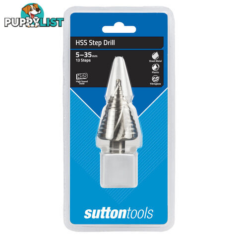 13-Step Hss Spiral Flute Step Drill Bit Sutton D50453513