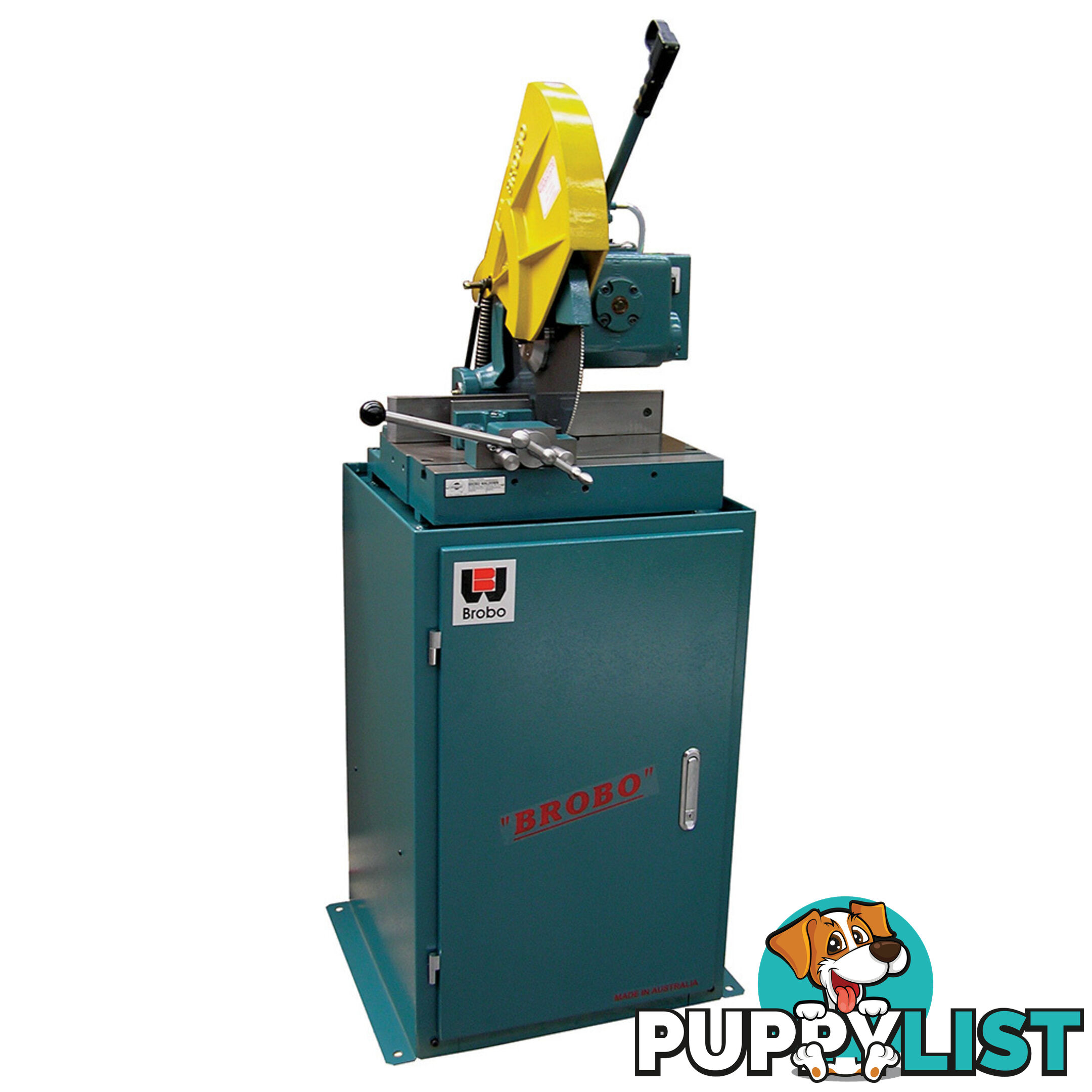 Ferrous Cutting Cold Saw S350G Three Phase 2 Speed 42/85 RPM Integrated Stand Brobo 9730030