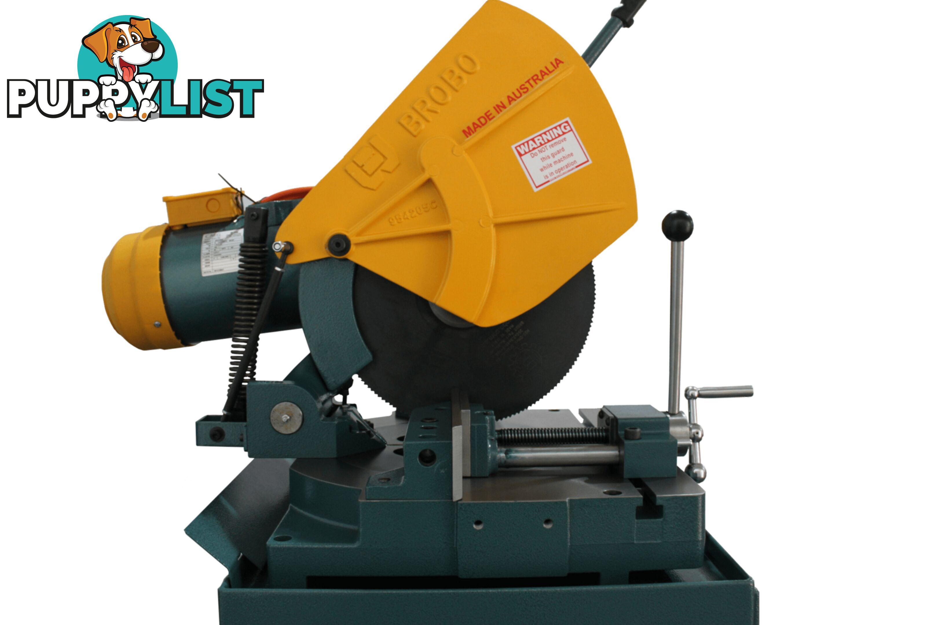 Ferrous Cutting Cold Saw S350G Three Phase 2 Speed 42/85 RPM Integrated Stand Brobo 9730030