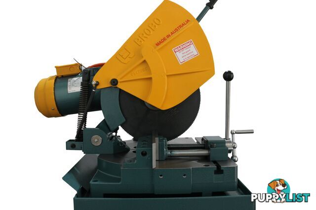 Ferrous Cutting Cold Saw S350G Three Phase 2 Speed 42/85 RPM Integrated Stand Brobo 9730030