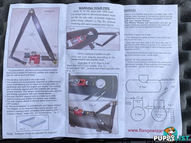 Master Marker ON/OFF Magnet Flange Wizard MML510