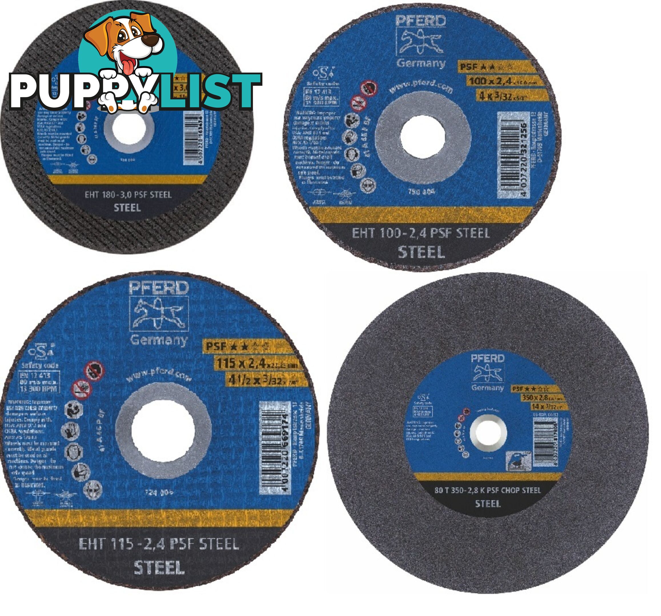 Pferd Cutting Discs EHT 230-2,9 SG ALU Pferd 61328323- Pack of 1